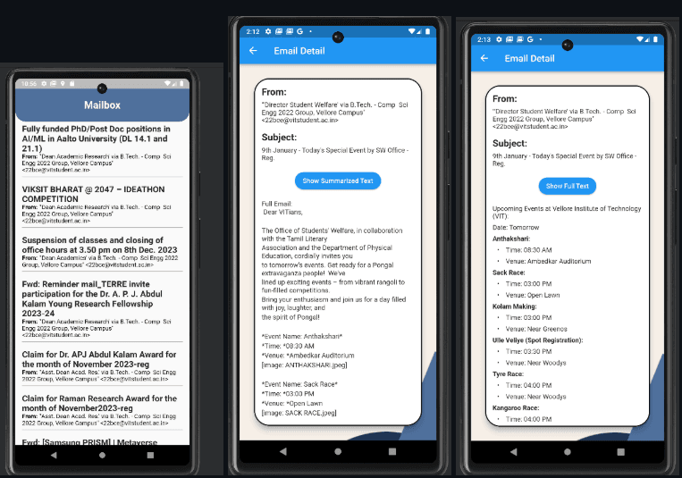 Implementing the Gmail API Service to fetch the mails to the app and Google’s Gemini model to summarize the mails through AI.